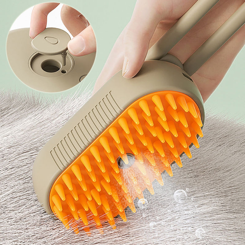 Steam Brush 3 In 1 Electric Spray Hair Brushes For Massage Pet Grooming Combs